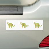Patterned Cat Bumpersticker (Op auto)