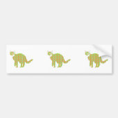 Patterned Cat Bumpersticker (Voorkant)