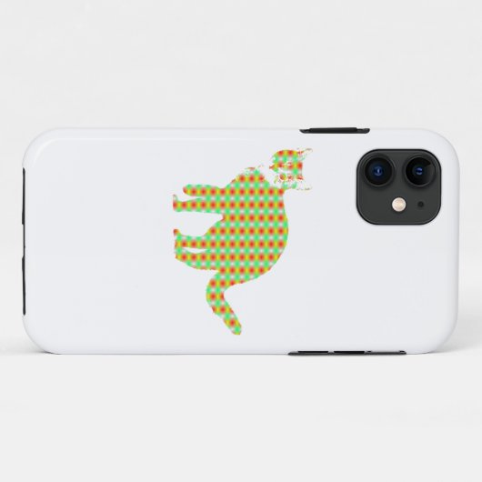 Patterned Cat Case-Mate iPhone Case (Achterkant (horizontaal))