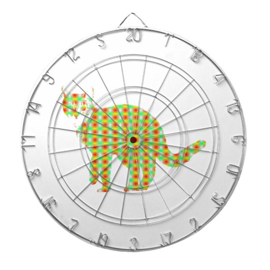 Patterned Cat Dartbord (Voorkant)