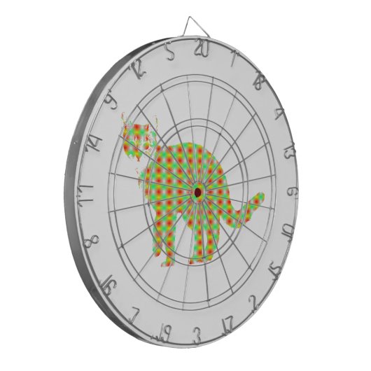 Patterned Cat Dartbord (Voorkant Links)