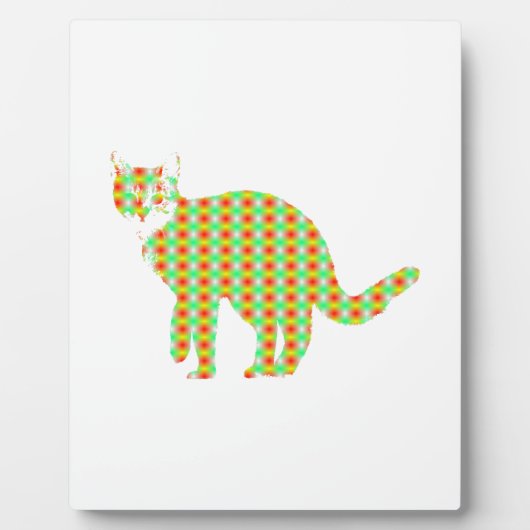 Patterned Cat Fotoplaat (Voorkant)