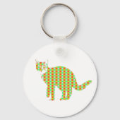 Patterned Cat Sleutelhanger (Voorkant)