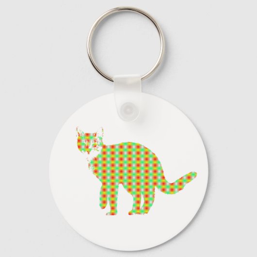Patterned Cat Sleutelhanger (Voorkant)