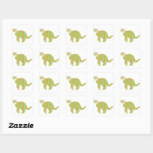 Patterned Cat Vierkante Sticker (Vel)