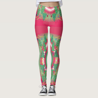 Patterned Christmas Leggings