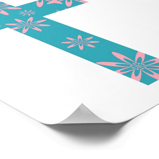Patterned Cross Poster (Hoek)