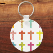 Patterned Crosses Sleutelhanger (Voorkant)