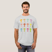 Patterned Crosses T-shirt (Voorkant volledig)