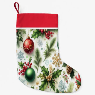 Patterned Design Christmas Stocking Kleine Kerstsok