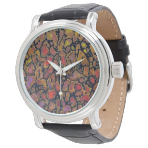 Patterned Dinosaur Bone Horloge