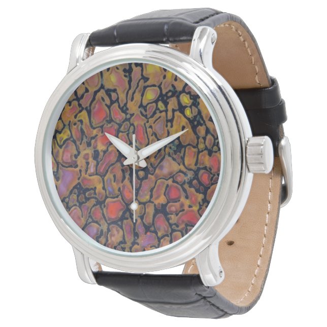 Patterned Dinosaur Bone Horloge (Gekanteld)