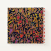 Patterned Dinosaur Bone Notitieboek (Achterkant)