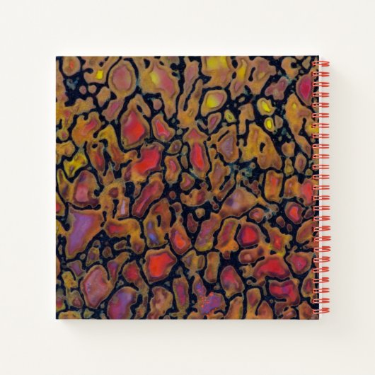 Patterned Dinosaur Bone Notitieboek (Achterkant)