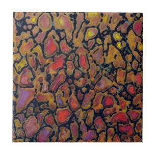 Patterned Dinosaur Bone Tegeltje