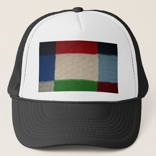 Patterned Fabric Trucker Pet (Voorkant)
