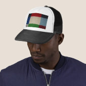 Patterned Fabric Trucker Pet (In situ)