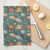 Patterned fabric with whimsical foxes Towel Theedoek