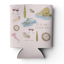 Patterned Lake Como bruiloft gunst Cooler editie 4