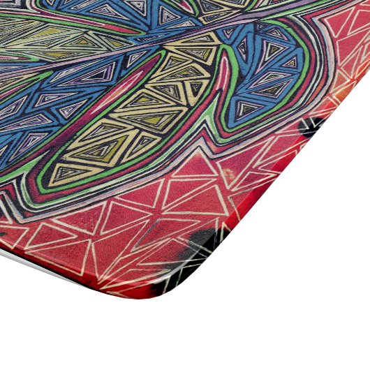 Patterned leaf snijplank (Hoek)