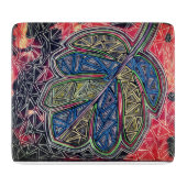 Patterned leaf snijplank (Voorkant)