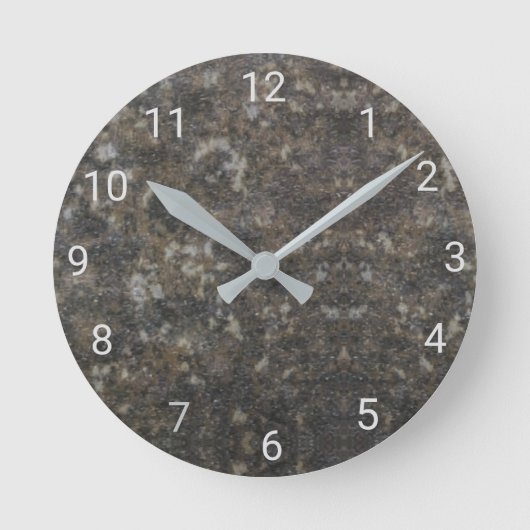 Patterned Marble Ronde Klok (Voorkant)