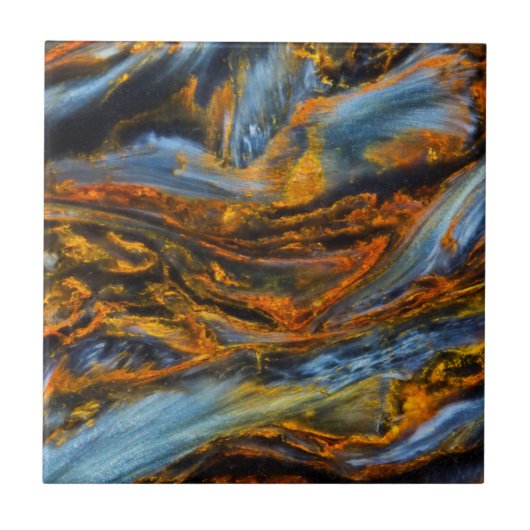 Patterned Pietersite Tegeltje (Voorkant)