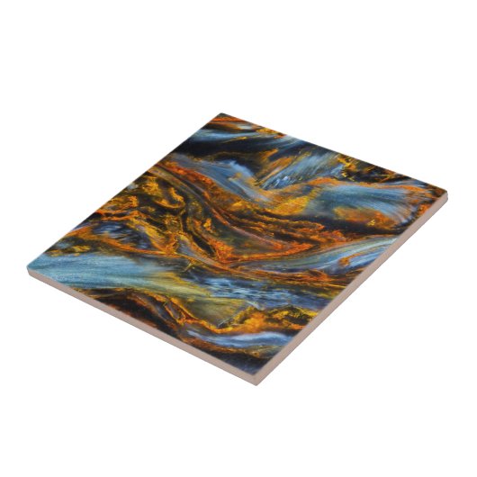 Patterned Pietersite Tegeltje (Zijkant)