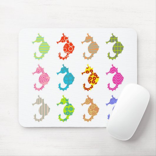 Patterned Seahorse Muismat (Met muis)