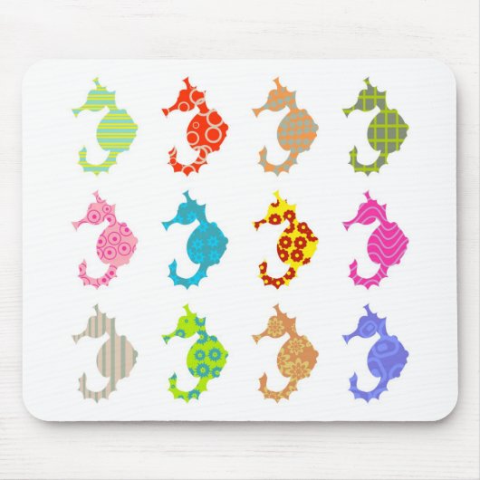 Patterned Seahorse Muismat (Voorkant)