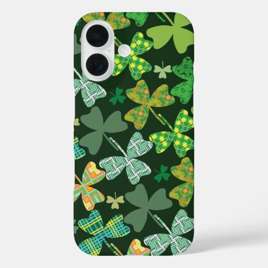 Patterned Shamrocks Case-Mate iPhone Case (Achterkant)