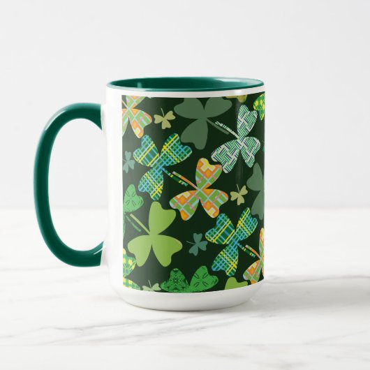 Patterned Shamrocks Mok (Links)