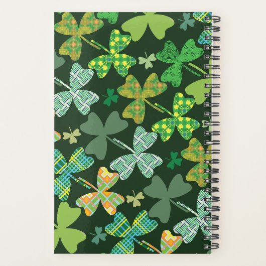 Patterned Shamrocks Planner (Achterkant)