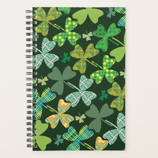 Patterned Shamrocks Planner (Voorkant)