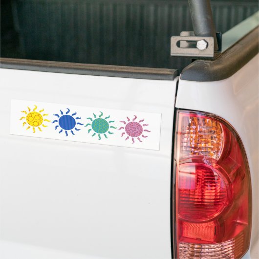 Patterned Suns Bumpersticker (Op Truck)