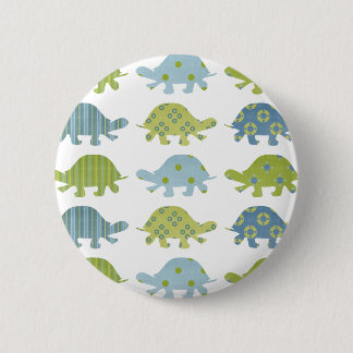 Patterned Turtle Silhouetts Ronde Button 5,7 Cm