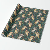 Patterned wrapping paper featuring illustrations cadeaupapier (Uitgerold)
