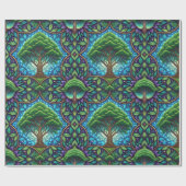 Patterned wrapping paper with vibrant green cadeaupapier (Vlak)