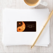 Patterned Yin Yang Gold Etiket (Insitu)