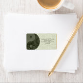 Patterned Yin Yang Sage Green Etiket (Insitu)