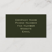 Patterned Yin Yang Sage Green ID325 Visitekaartje (Achterkant)