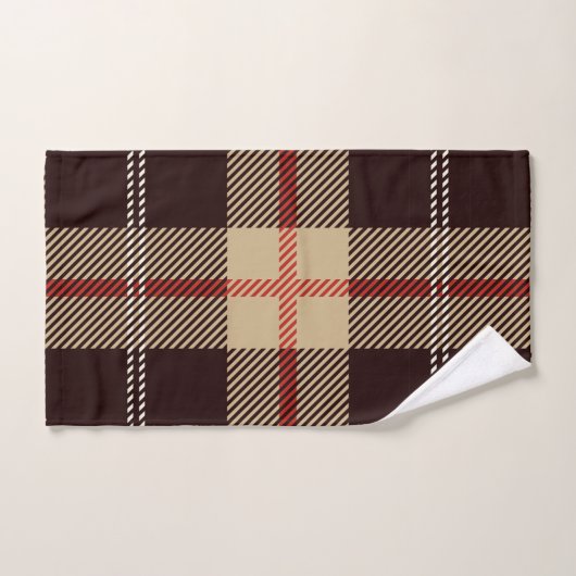 Patternl Stylish Scottish Geometric Handdoek (Handdoek)