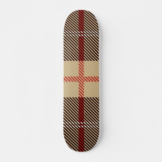 Patternl Stylish Scottish Geometric Persoonlijk Skateboard (Voorkant)