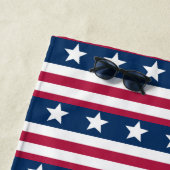 Patternraid patroon 3 - Amerikaanse vlag Strandlaken (In situ)