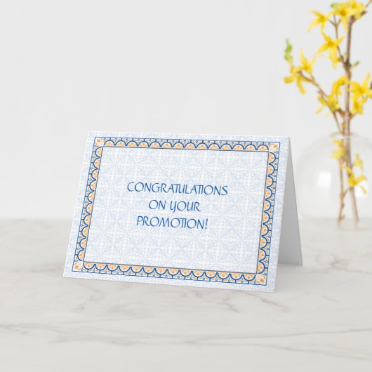 Patterns & Borders 2 Promotie Gefeliciteerd Kaart (Gele Bloem)