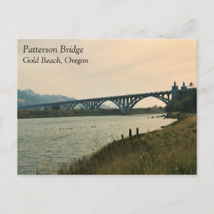 Patterson Bridge, Gold Beach, Oregon Briefkaart