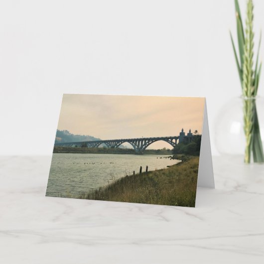 Patterson Bridge, Gold Beach, Oregon Kaart (Voorkant)