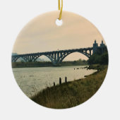 Patterson Bridge, Gold Beach, Oregon Keramisch Ornament (Voorkant)