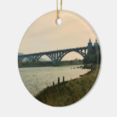 Patterson Bridge, Gold Beach, Oregon Keramisch Ornament (Links)