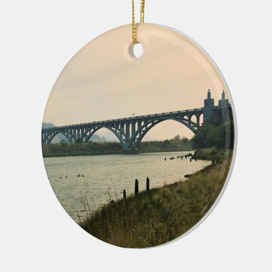 Patterson Bridge, Gold Beach, Oregon Keramisch Ornament (Links)